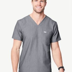 EUC Men's Figs Graphite Scrubs Top (L)